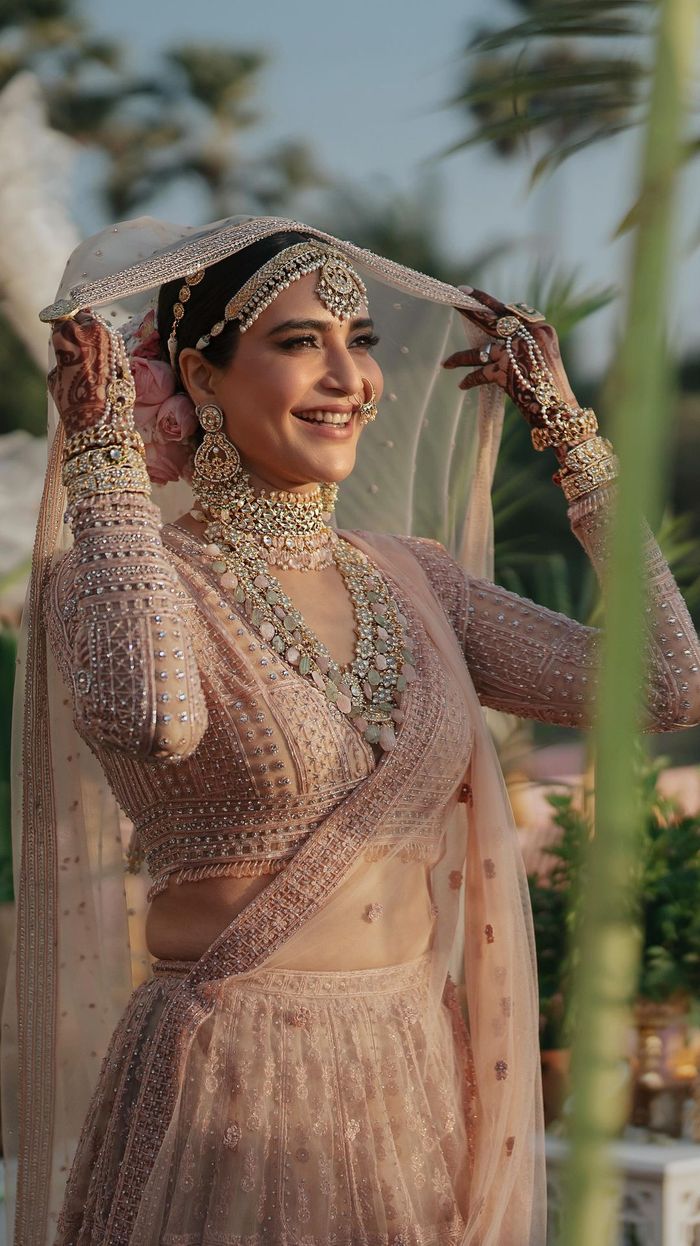 Stuning Anandkaraj Look In An Ivory Bridal Lehenga That Took Our Breath  Away! - Witty Vows