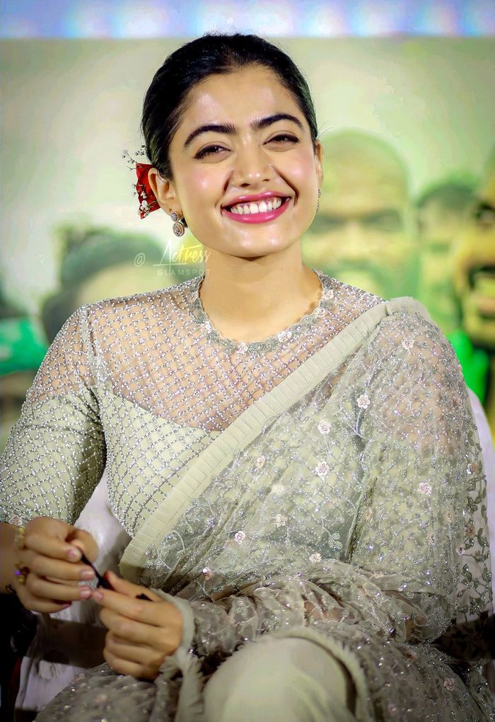 Rashmika, cute, saree beautiful, HD phone wallpaper | Peakpx