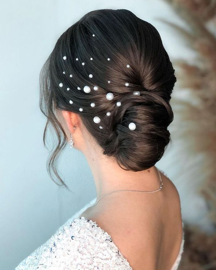 20 Pearl Adorned Bridal Hairstyles That You ll Love WedMeGood