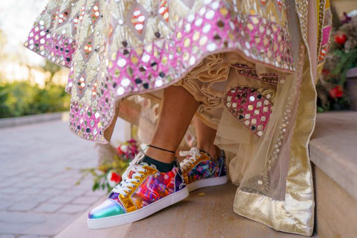 Real Brides who actually wore sneakers with their lehengas! #Bridegoals |  Bridal Wear | Wedding Blog