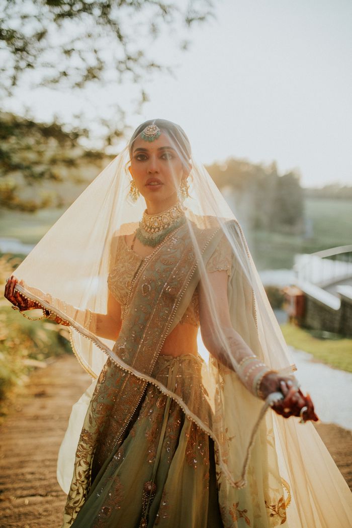 Prettiest Veil Trail Shots Of Brides That'll Give You A Maharani