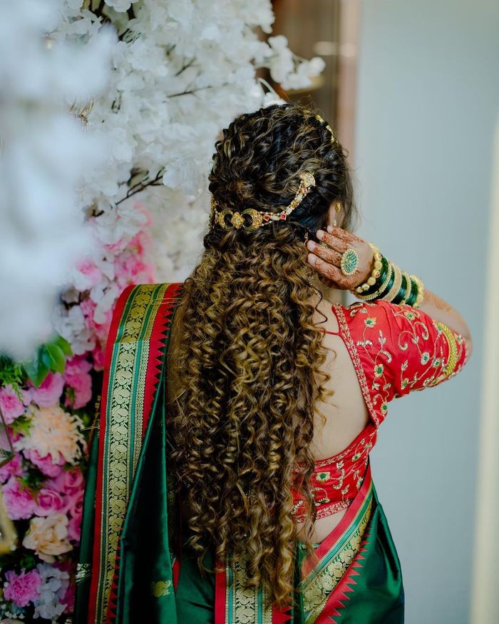 Maharashtrian Bridal Bun with Gajra | Lace Braid Bun Hairstyle - YouTube