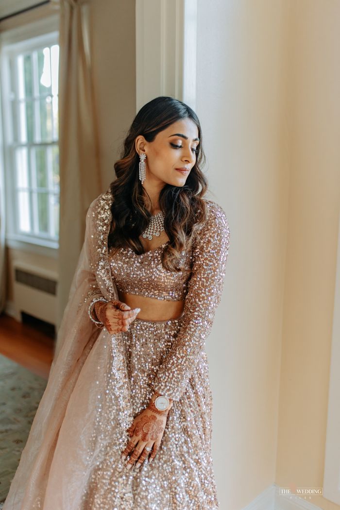 Brides Who Rocked All-Gold Sangeet Outfits Like Kiara Advani | WedMeGood Brides Who Rocked All-Gold Sangeet Outfits Like Kiara Advani | WedMeGood
