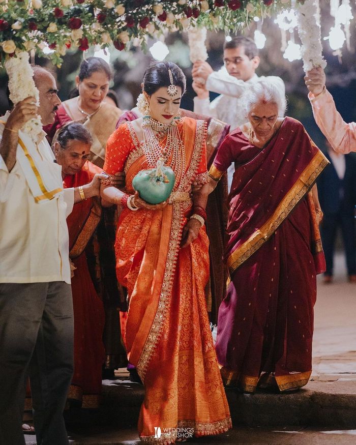 A Scarlet Symphony: Unveiling the Enduring Charm of Red Kanjivaram Silk  Saree in a Bridal Trousseau | Bridal, Kanjivaram Sarees, Patterns and  Motifs and more | Pashudh Sarees Silken Symphonies blog