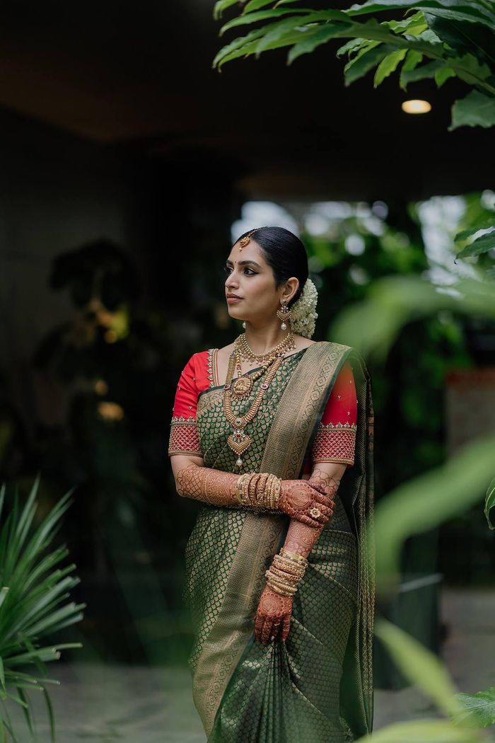 40+ Kanjeevaram Sarees for South Indian Brides! | Bridal sarees south  indian, South indian bride, South indian bride saree