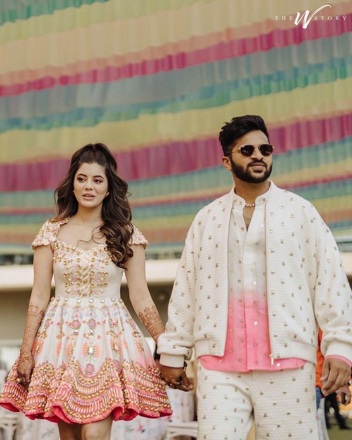 mehndi short dress Gorgeous And Trendy Short Lehengas For Mehendi Ceremony Bridal Trends and Updates