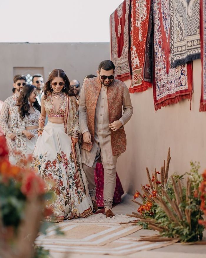 The Coolest Boho Chic Lehengas We Spotted On Real Brides WedMeGood