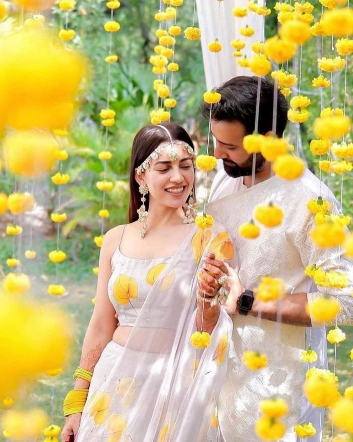 Cutest Colour Coordinated Haldi Outfits For Couples WedMeGood