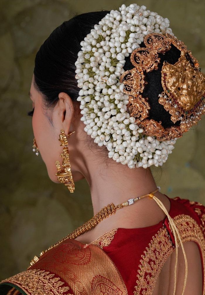 Buy Navjai Bridal Hair Bun Handmade Bun Wedding Gajra Juda Decoration for  Women hair pieces Accessory Online at Best Prices in India - JioMart.