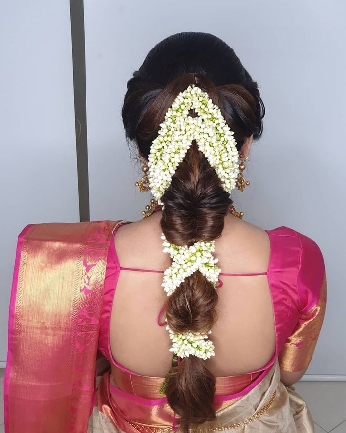 50+ Gajra Hairstyle Ideas for Bride this Wedding Season! | Bridal hairstyle  indian wedding, Indian bridal hairstyles, Indian hairstyles