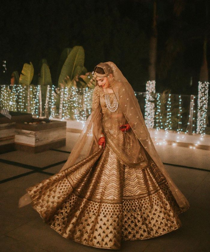15+ Different Shades Of Gold We Spotted In Bridal Outfits! | WedMeGood