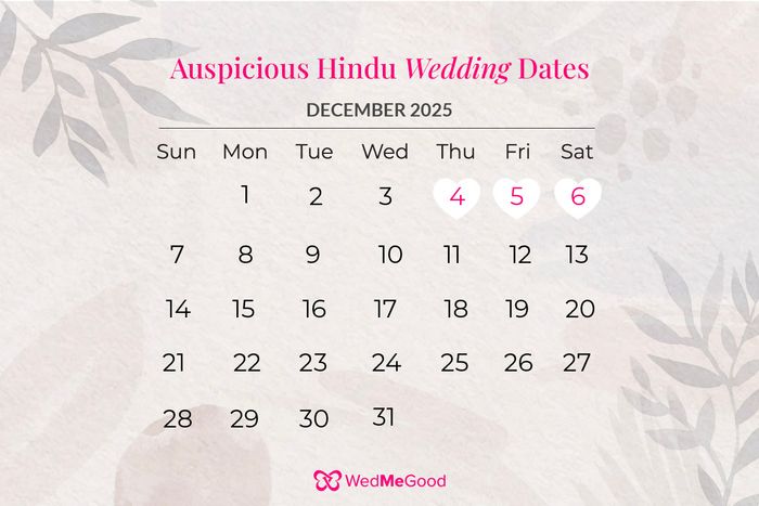 Best Marriage Dates In 2025 - Auspicious Hindu Wedding Dates | WedMeGood best-marriage-dates-in-2025-auspicious-hindu-wedding-dates-wedmegood
