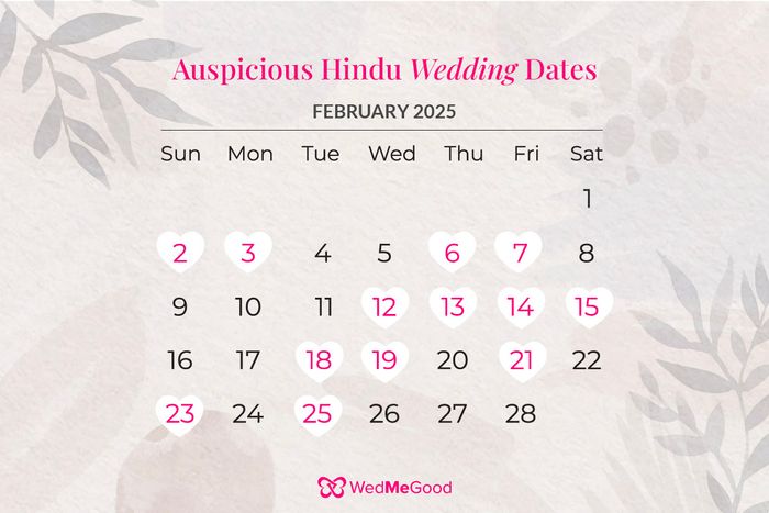 Best Marriage Dates In 2025 - Auspicious Hindu Wedding Dates | WedMeGood best-marriage-dates-in-2025-auspicious-hindu-wedding-dates-wedmegood