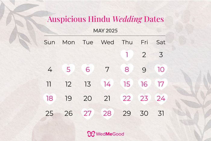 Best Marriage Dates In 2025 - Auspicious Hindu Wedding Dates | WedMeGood best-marriage-dates-in-2025-auspicious-hindu-wedding-dates-wedmegood