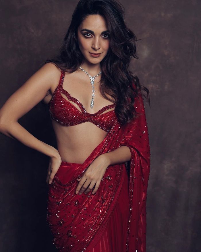 kiara advani hot in saree