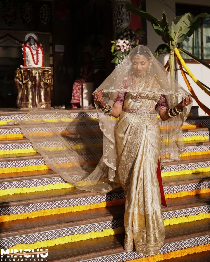 golden indian wedding dress GLS GL3830 Beaded Applique Sequin Glitter Bridal Wedding Dress main image 1