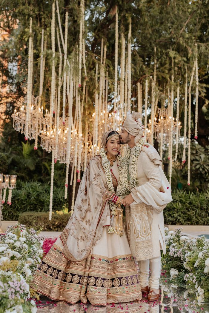 One Ivory Sabyasachi Lehenga, 3 Brides Who Styled It Differently! |  WedMeGood
