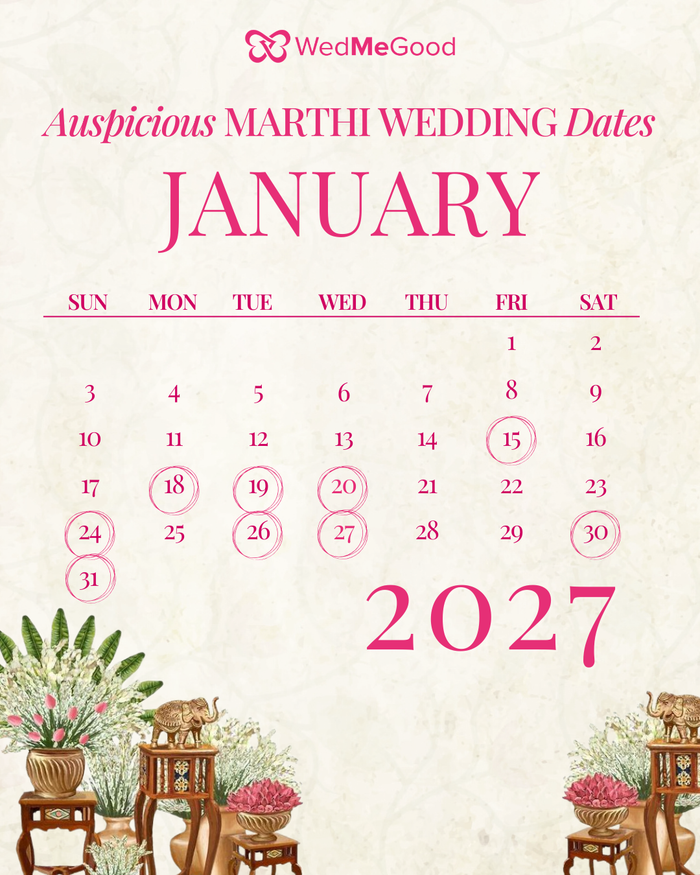 Lagna Muhurta In 2027: Marathi Marriage Dates In 2027 You Need To Save! |  WedMeGood