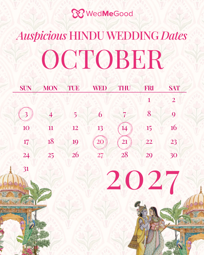 Best Hindu Wedding Dates In 2027: Auspicious Marriage Dates For Your Big Day | WedMeGood