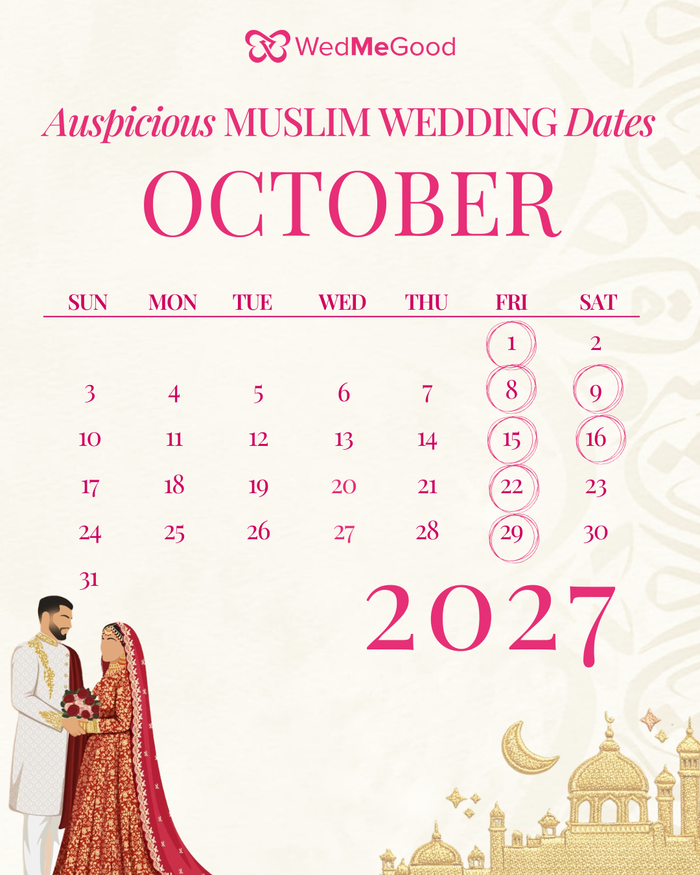 Best Islamic Wedding Dates 2027 For Nikah | WedMeGood