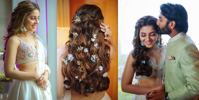 Engagement Hairstyles for Indian Brides - Latest Looks & Trends