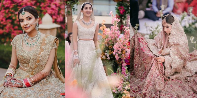 Sabyasachi Inspired Pink Designer Wedding Party Wear Bridal Bridesmaids  Indian Customer Stitched Lehenga Choli Dupatta Blouse for Women Sari - Etsy  | Indian bridal outfits, Indian bridal dress, Indian bridal wear