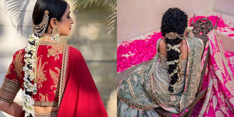 15 Easy Ways to include Gajra in your Hairstyle this Wedding Season |  WeddingBazaar | Short hair styles easy, Indian hairstyles, Heart shaped  face hairstyles