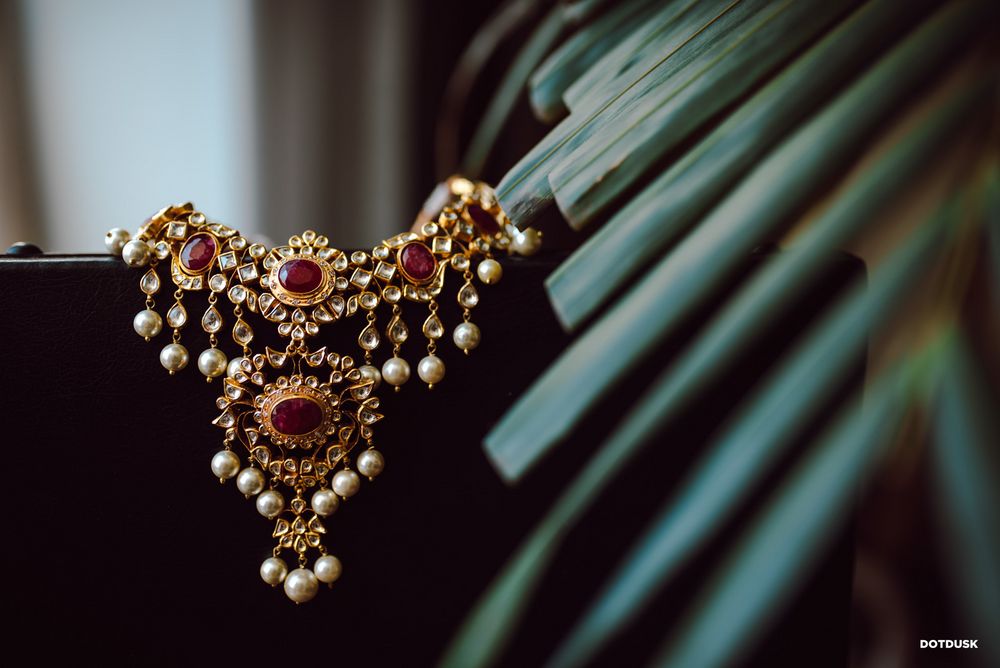 Photo of Bridal jewellery photography with rubies