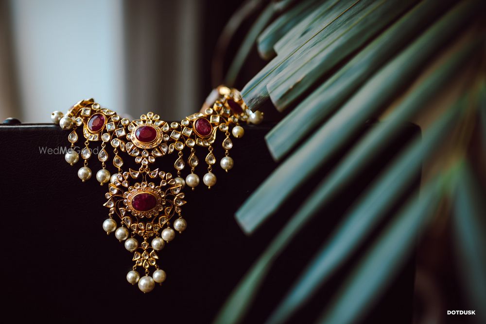 Photo of Bridal jewellery photography with rubies