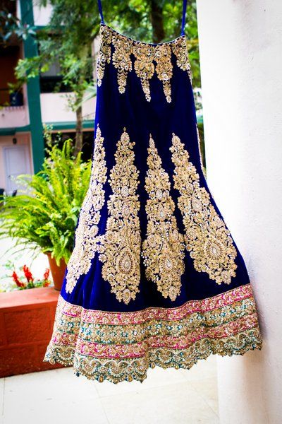 Photo of lehenga from CTC plaza navy blue lehenga with gold work