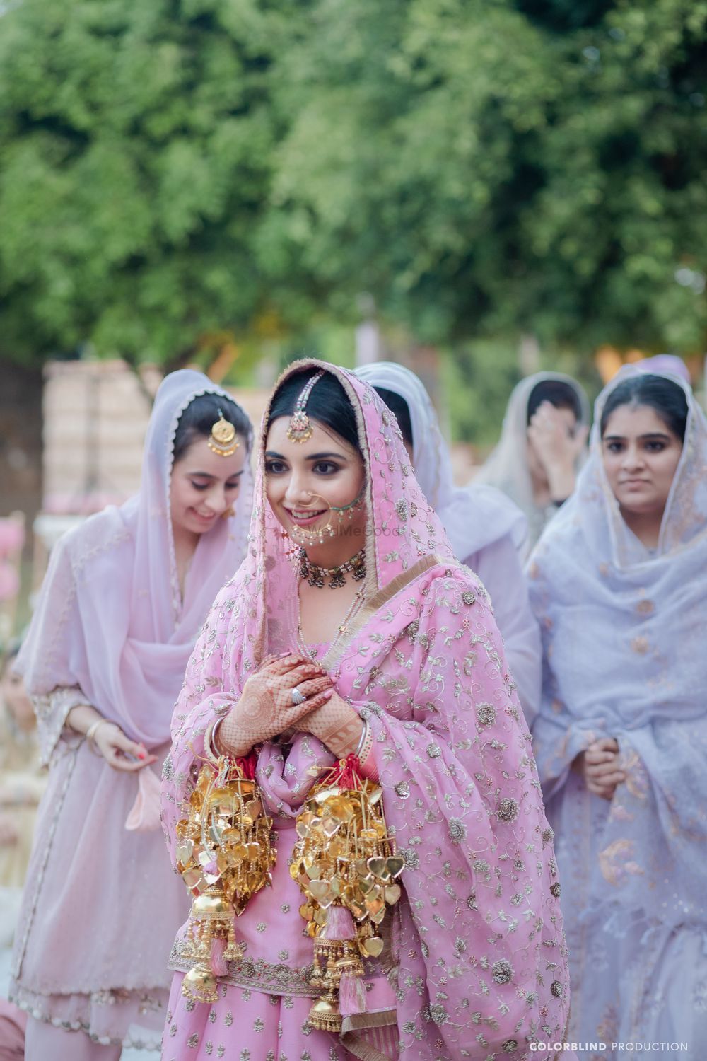 Photo of Beautiful bridal portrait on Anand Karaj