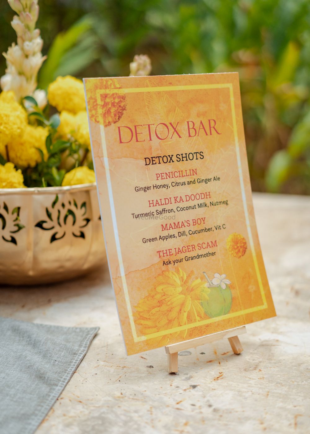 Photo of Unique detox bar menu card with out of the box drink ideas