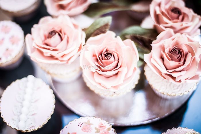 Photo of rosette cupcakes