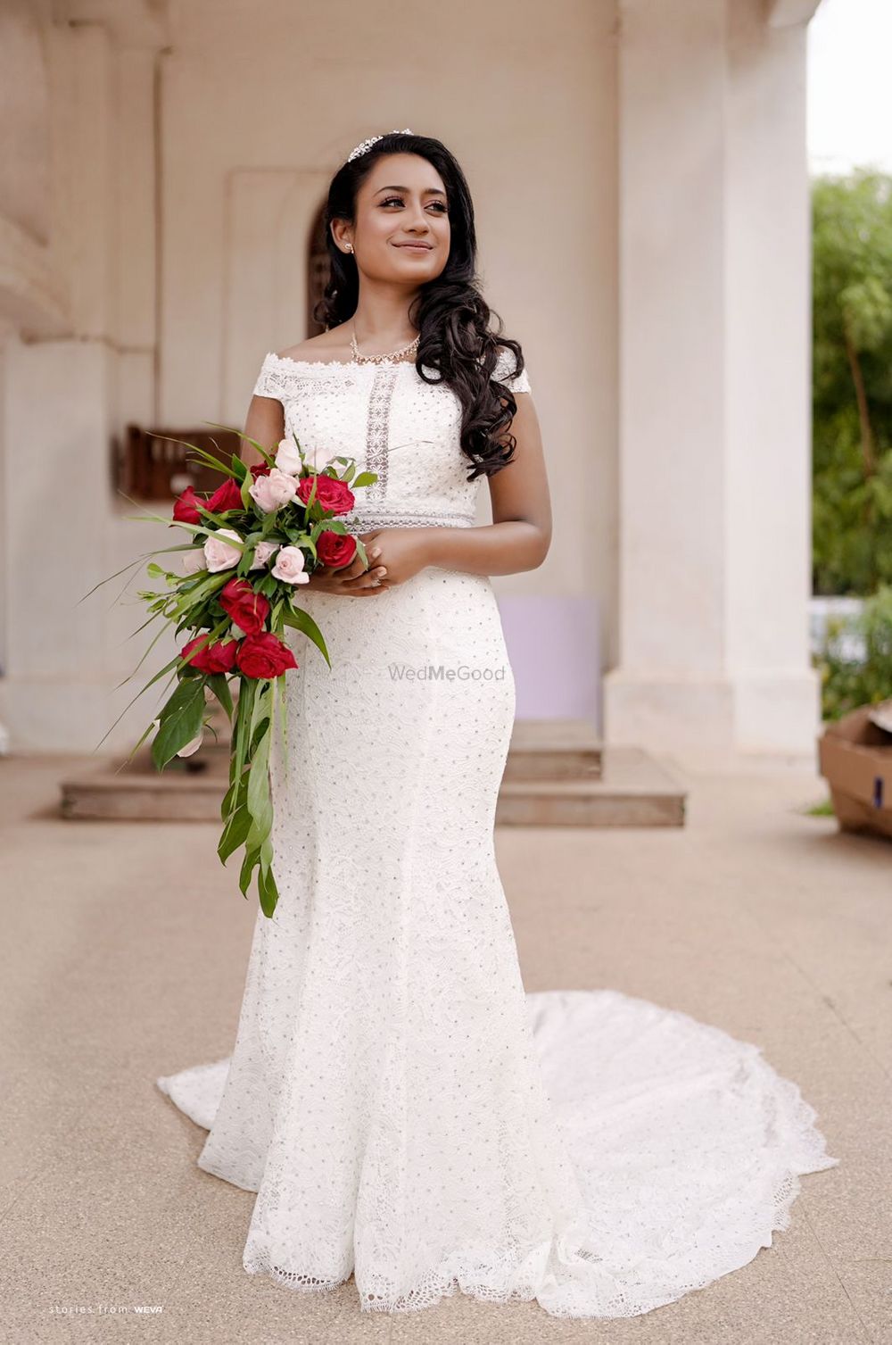 Photo of Simple white christian gown
