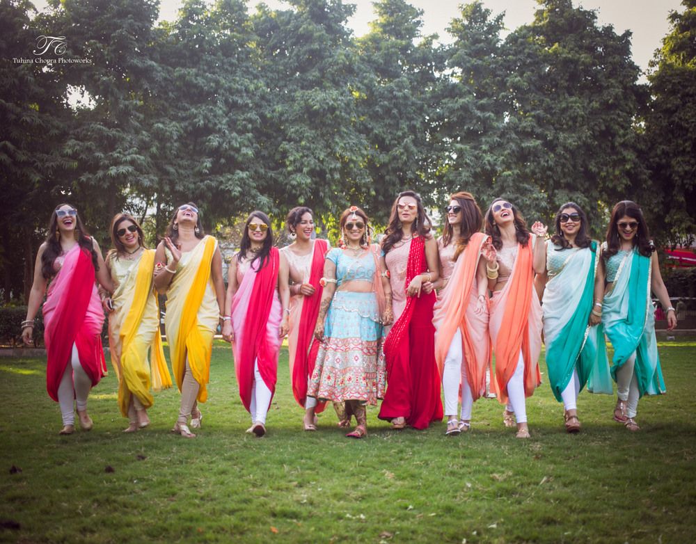Outfits Photo coordinated bridesmaids