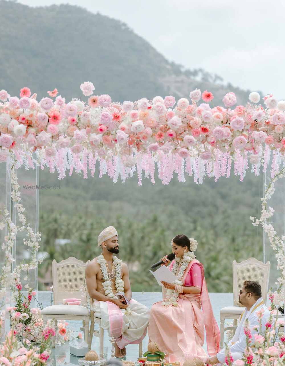 Photo of outdoor mandap decor idea