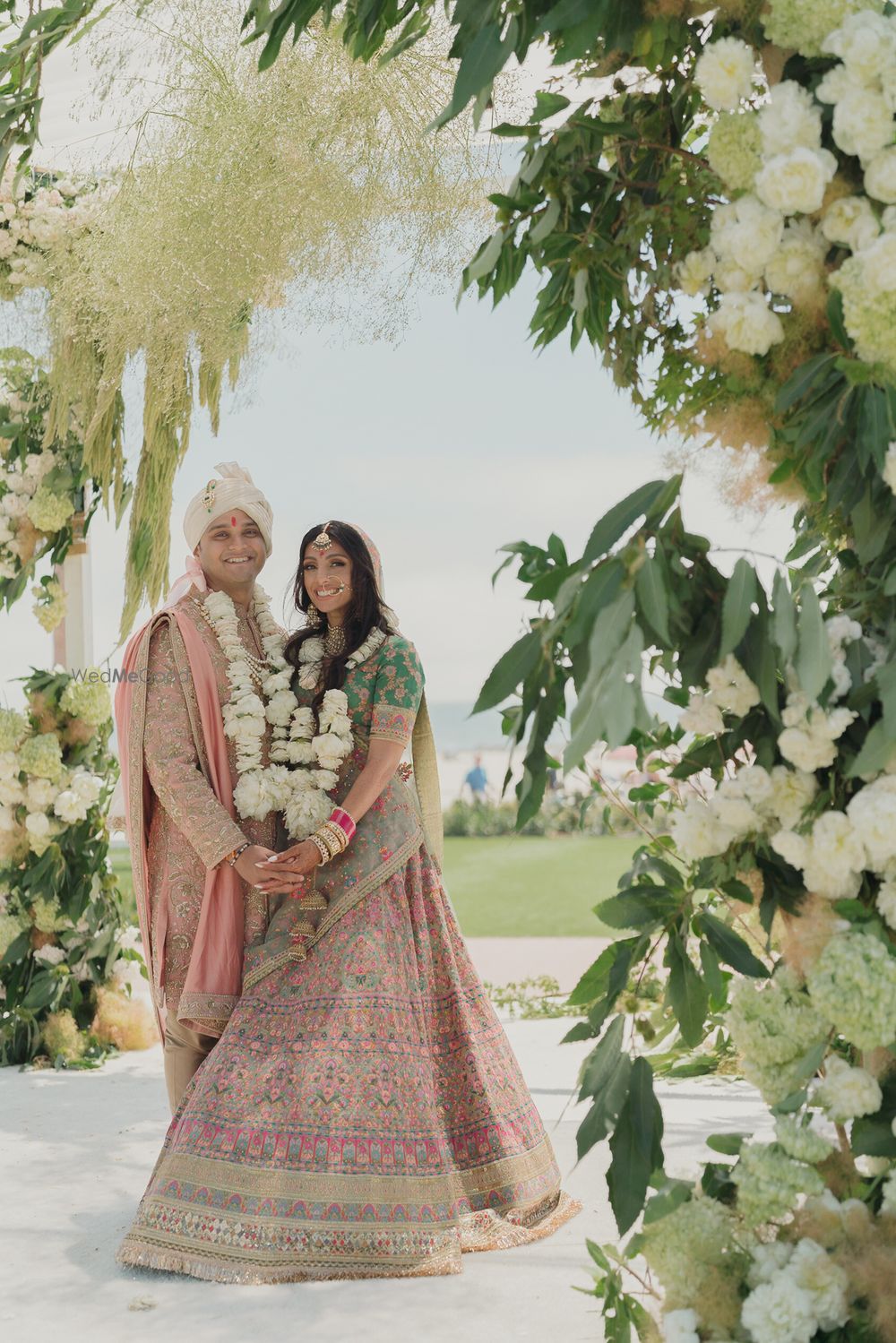 Photo of wedding day couple shot