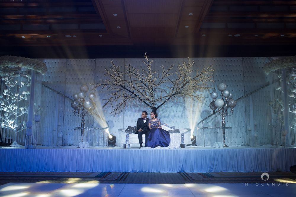 Photo of reception stage decor