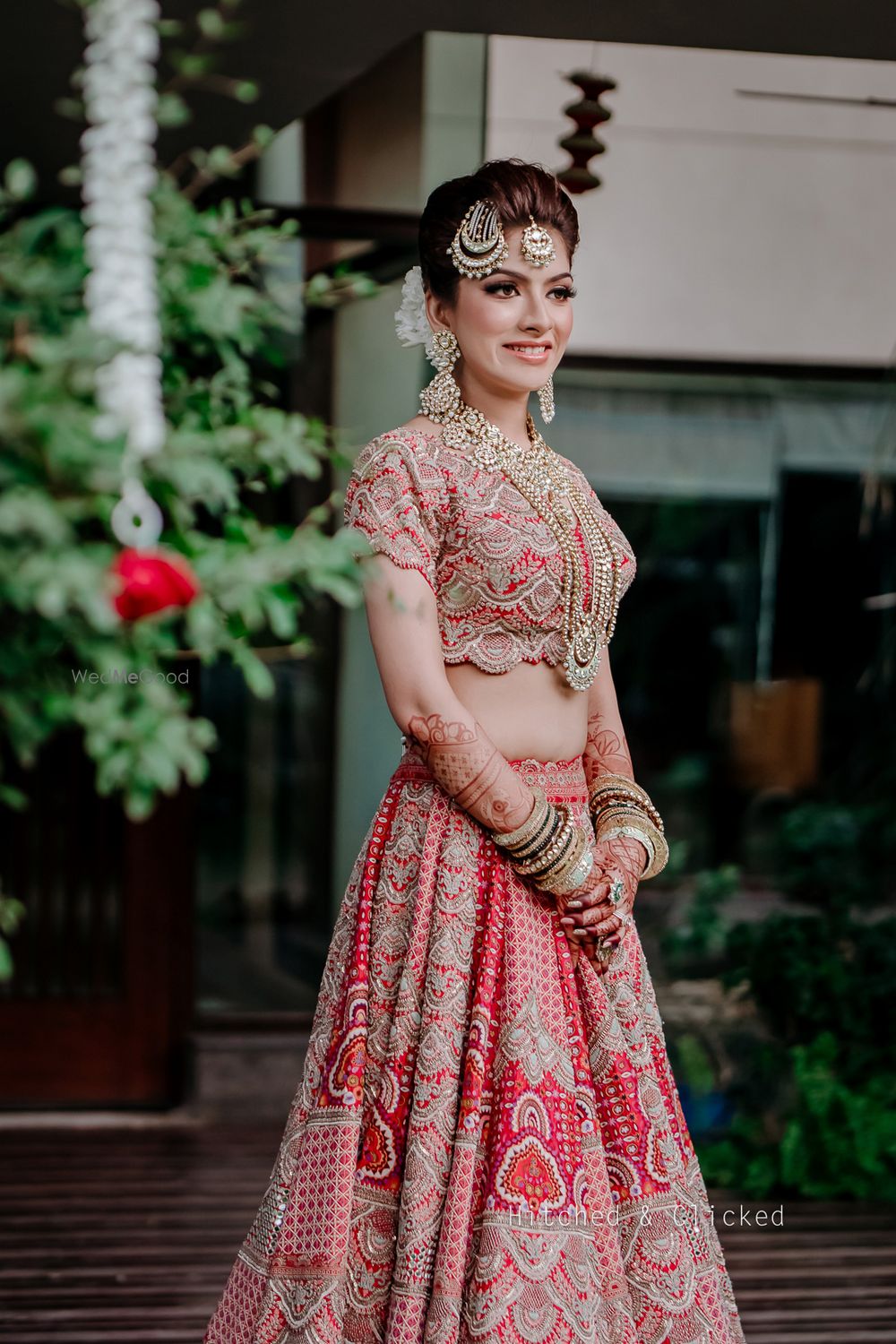 Photo of An elegant bridal portrait on her wedding day