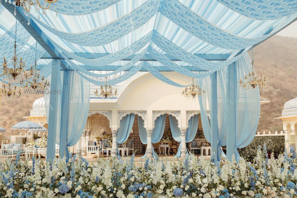 Photo of soft blue pastel wedding decor ideas