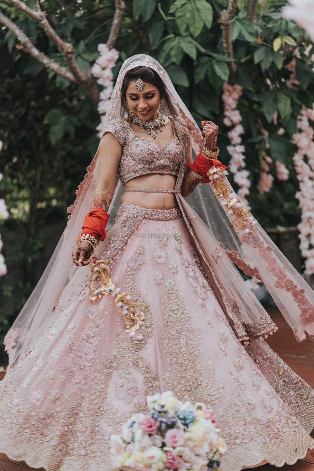 Photo of A beautiful lavender lehenga, perfect for a day wedding