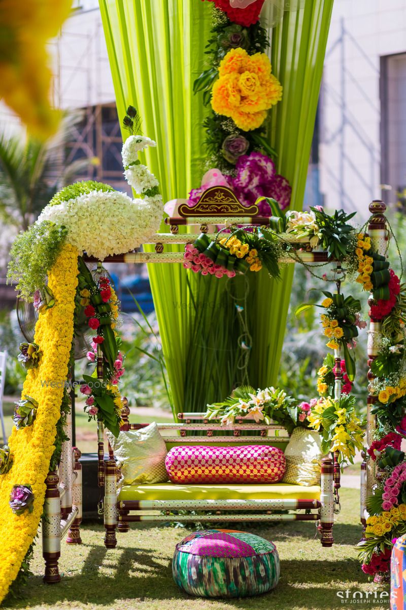 Wedding Decor Photo mehendi seating