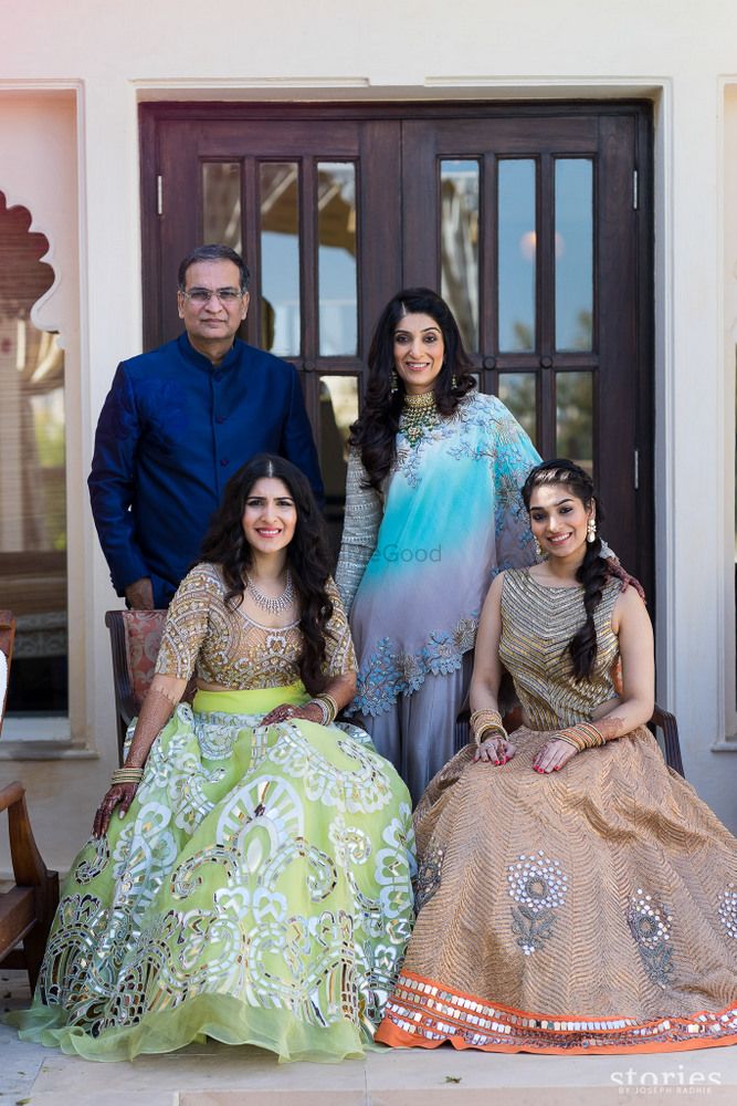 Photo of Family portrait at Indian wedding