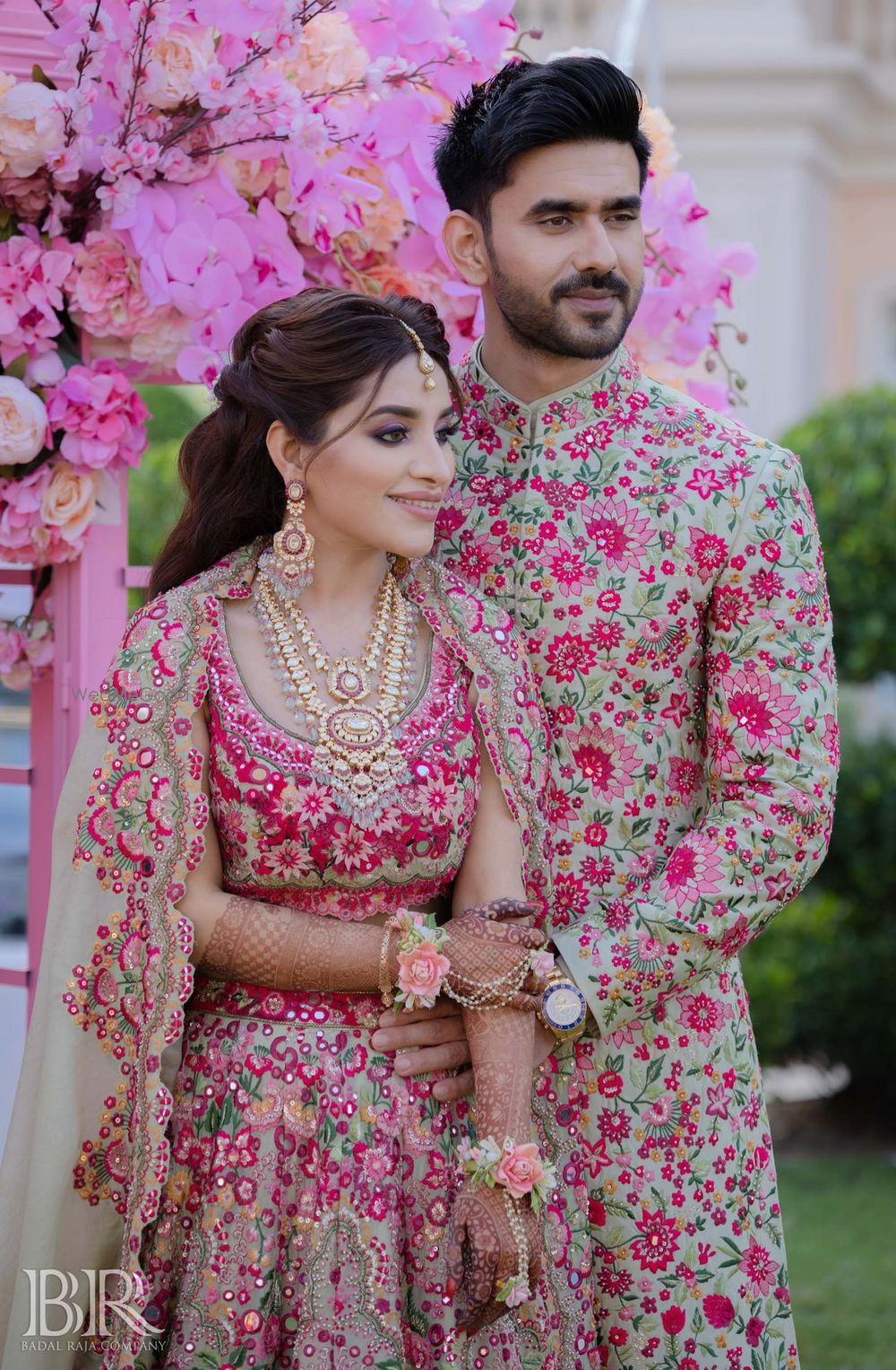 Photo Of Bride And Groom Twinning On Their Sangeet 