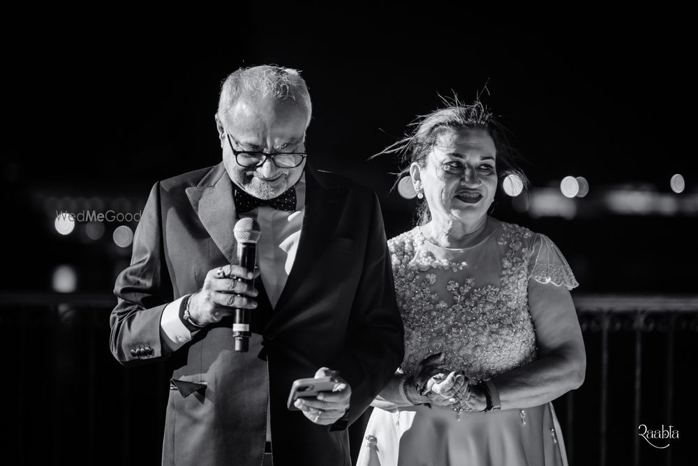 Photo of Lovely moment of teh father and mother of the bride giving a speech!