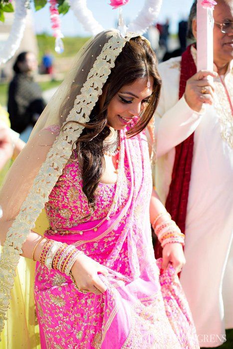 Photo of pink  gota patti lehenga