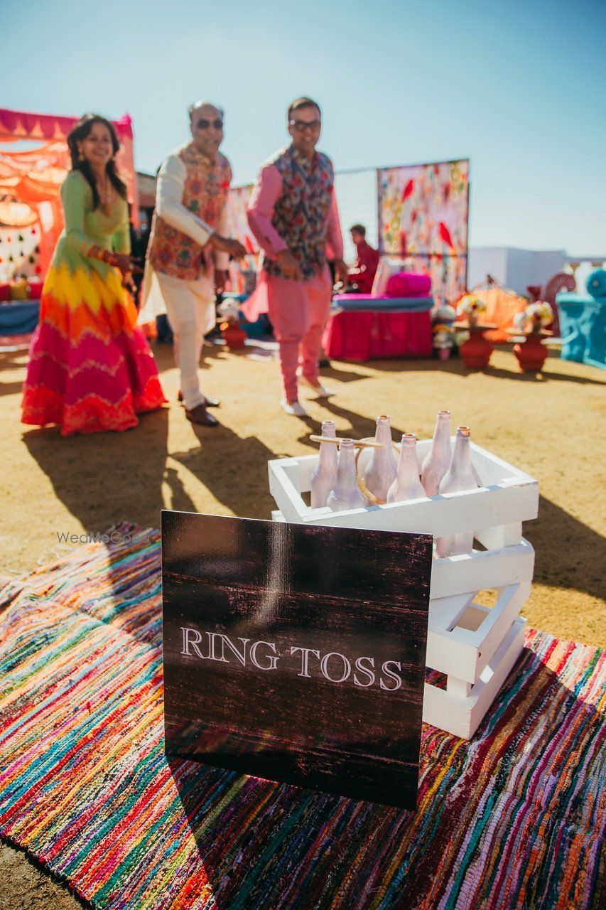 Photo of Mehendi game for guests ring toss