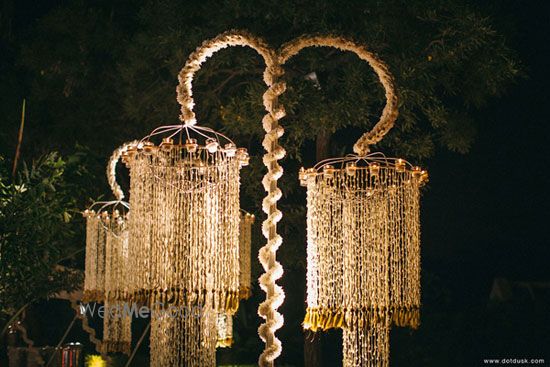 Photo of gajra flower entrance decor