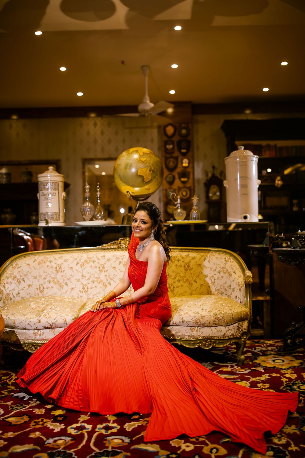 Photo of Red gown for a sangeet