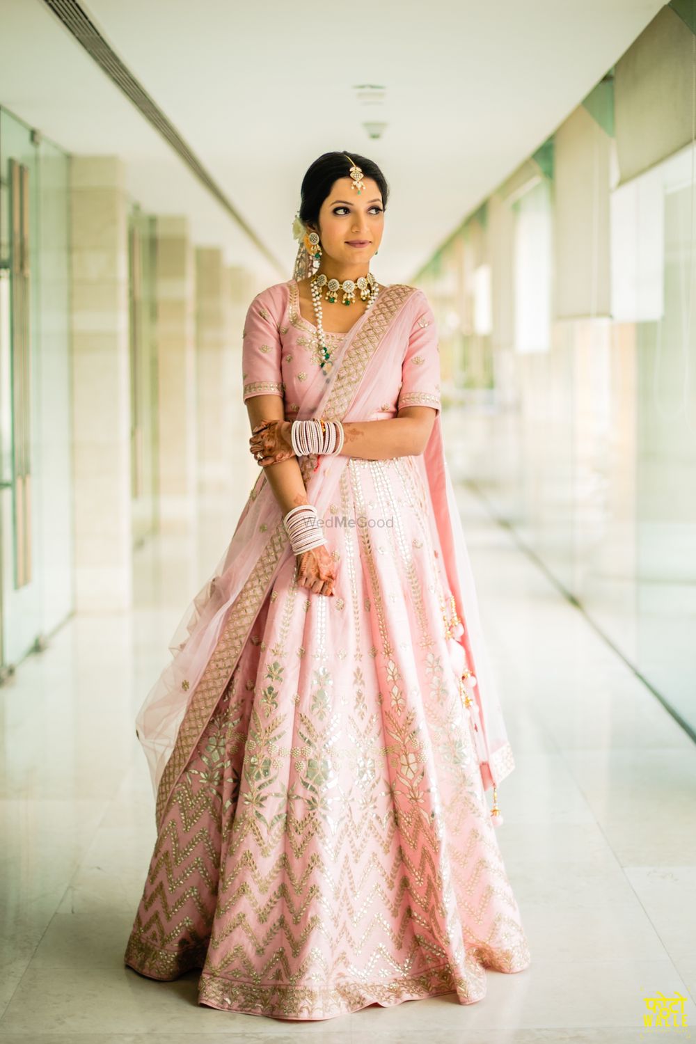 Photo of pink bridal lehenga
